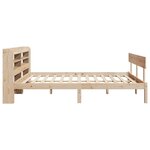 vidaXL Cadre de lit sans matelas 140x190 cm bois de pin massif