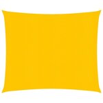 vidaXL Voile d'ombrage 160 g/m² Jaune 3x3 m PEHD