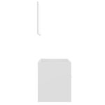 vidaXL Ensemble de meubles salle de bain 2 Pièces Blanc Bois d'ingénierie