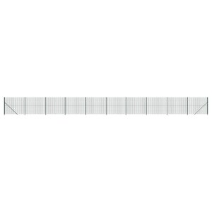 vidaXL Clôture en treillis métallique avec bride vert 1 4x25 m