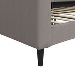 vidaXL Lit de repos taupe 80x200 cm tissu