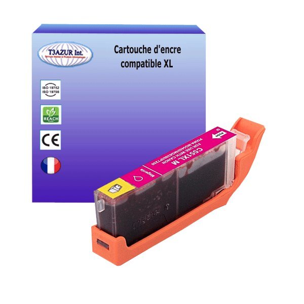 Cartouche compatible avec Canon Pixma MG5400, MG5450, MG5500, MG5550, MG5600, MG5650, MG5655  remplace Canon CLI-551 XL Magenta - T3AZUR