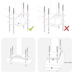 vidaXL Auvent latéral rétractable de patio 140 x 300 cm Noir