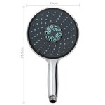 vidaXL Pomme de douche multifonctionnelle à main et tuyau 1 5 m Chrome