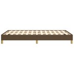 vidaXL Cadre de lit marron foncé 120x190 cm tissu
