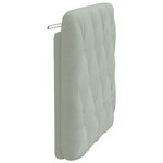 vidaXL Coussin de tête de lit gris clair 90 cm velours