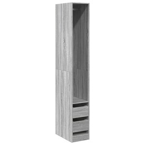 vidaXL Garde-robe sonoma gris 30x50x200 cm bois d'ingénierie
