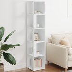 vidaXL Armoire d'angle Blanc 33x33x164 5 cm Bois d'ingénierie