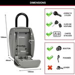 Master Lock Coffre à clés mural renforcé 5414EURD