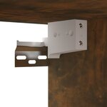 vidaXL Meubles TV muraux 4 Pièces Chêne fumé 60x30x30cm Bois d'ingénierie