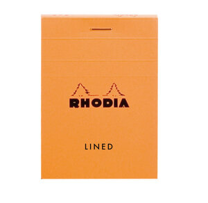 Bloc ORANGE N°11 7 4x10 5 80F agrafées 80g ligné RHODIA