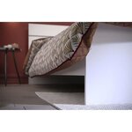 Lit adulte contemporain blanc 140 x 190 cm
