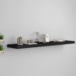 vidaXL Étagère murale flottante noir 120x23 5x3 8 cm MDF