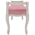 vidaXL Banc Rose 110x45x60 cm Velours