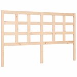 vidaXL Cadre de lit avec tête de lit 160x200 cm bois massif