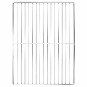 vidaXL Grille de barbecue Argent 40 x 30 cm Acier inoxydable