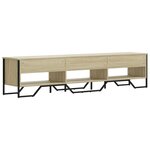 vidaXL Meuble TV chêne sonoma 180x34x41 cm bois d'ingénierie