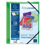Chemise À Élastiques 3 Rabats Polypropylène Translucide Krea Cover - A4 - Couleurs Assorties - X 25 - Exacompta