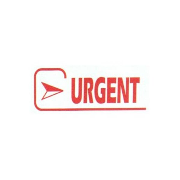 Tampon X-print 4912 Formule Commerciale Texte + Picto 'URGENT' Rouge TRODAT
