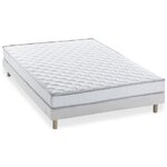 Ensemble matelas mousse à mémoire de forme + sommier 140 x 190 cm