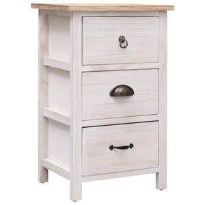 vidaXL Armoire latérale 35x25x57 cm Bois de Paulownia