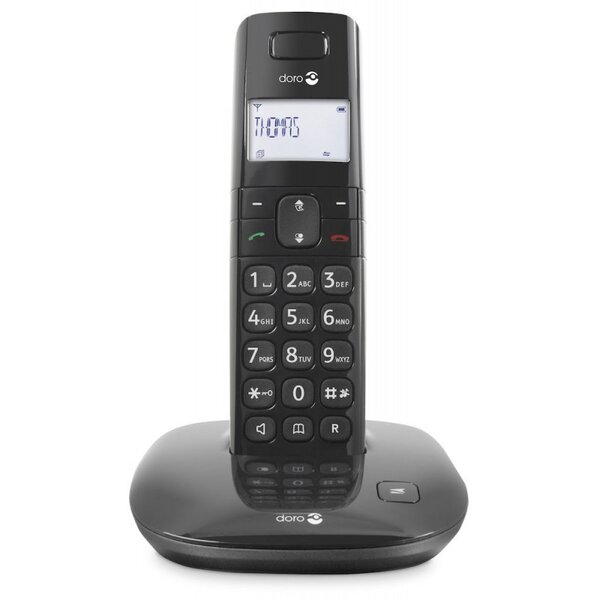 Doro comfort 1010 téléphone fixe sans fil pour sénior - noir