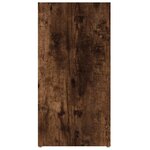 vidaXL Armoire à livres Chêne fumé 50x25x106 cm