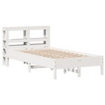 vidaXL Cadre de lit sans matelas blanc 100x200 cm bois de pin massif