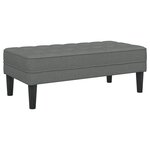 Banc vidaXL Gris Foncé 113x57x39 cm Tissu