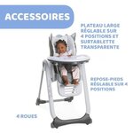 Chaise Haute Évolutive CHICCO Polly 2 Foxy - Poids 11 kg - Mixte