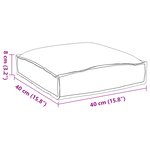 vidaXL Coussins de palette pour siège 6 Pièces Gris 40x40x8 cm Tissu Oxford