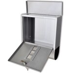Boîte aux lettres en acier inoxydable argent 02_0041550