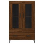vidaXL Buffet haut chêne marron 69 5x31x115 cm bois d'ingénierie