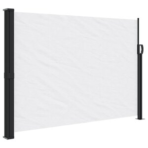 vidaXL Auvent latéral rétractable blanc 140x300 cm