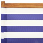 vidaXL Chaises de jardin pliantes lot de 8 tissu et bois massif