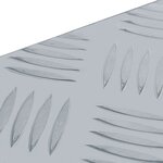 vidaXL Boîte en aluminium 76 5 x 26 5 x 33 cm Argenté