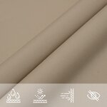 vidaXL Voile de parasol tissu oxford triangulaire 4x5x5 m taupe