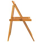 vidaXL Chaises pliables de jardin lot de 4 Bois d'acacia massif