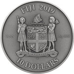 Pièce de monnaie en Argent 10 Dollars g 93.3 (3 oz) Millésime 2019 Mandala Art GOTHIC