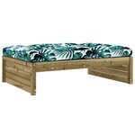 vidaXL Salon de jardin 6 Pièces avec coussins bois de pin imprégné