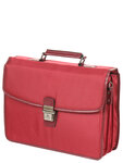 Cartable serviette Katana work en nylon - 38 cm -3 soufflets - 16843 - Rouge