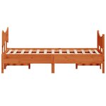 vidaXL Cadre de lit sans matelas cire marron 120x200cm bois pin massif