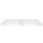 vidaXL Lit de palette sans matelas blanc 120x200 cm bois massif