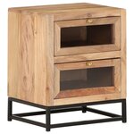 vidaXL Table de chevet 40x30x50 cm Bois d'acacia massif