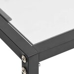 vidaXL Table console Transparent 220x35x75 5 cm Verre trempé