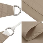 vidaXL Voile de parasol tissu oxford rectangulaire 4x5 m taupe