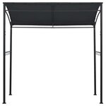 vidaXL Belvédère de barbecue 215x150x220 cm Anthracite Acier