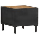 vidaXL Table de chevet 40x40x35 cm Bois de manguier brut