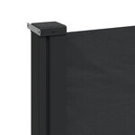 vidaXL Auvent latéral rétractable noir 160x600 cm