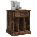 vidaXL Tables de chevet 2 Pièces chêne fumé 43x36x50 cm